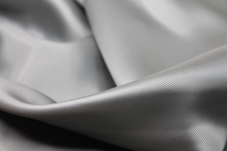 Twill Weave Anti-Static Lining - Grey fabric, image 3 of 5