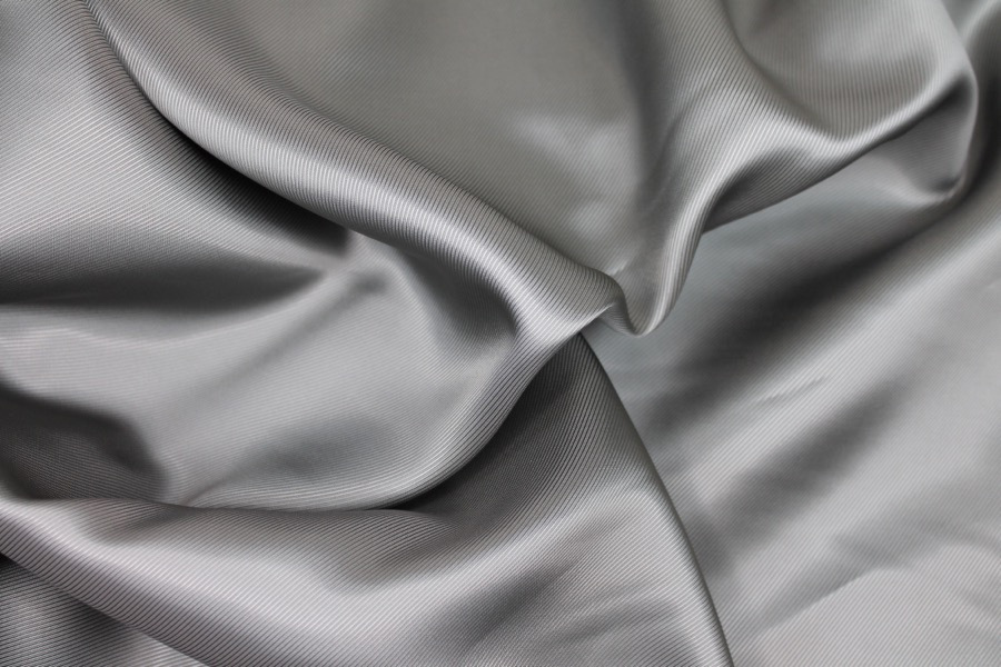 Twill Weave Anti-Static Lining - Grey fabric, image 4 of 5