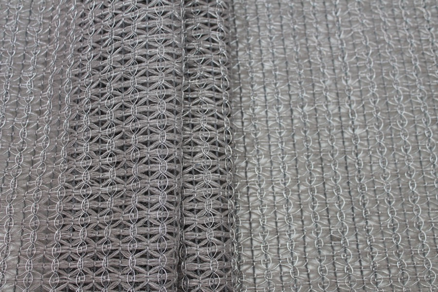 Metallic Thread Texture Weave - Grey / Silver fabric, image 5 of 8