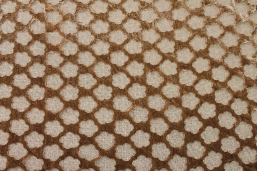 Laser Cut Soft Velvet - Faun fabric, image 2 of 9