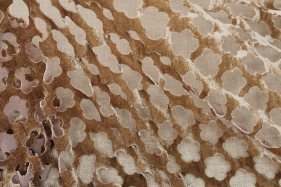Laser Cut Soft Velvet - Faun fabric, image 6 of 9