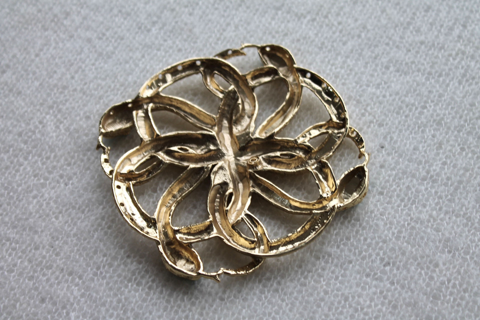 Gold Snake Metal and Stone Ornament trim, image 5 of 5