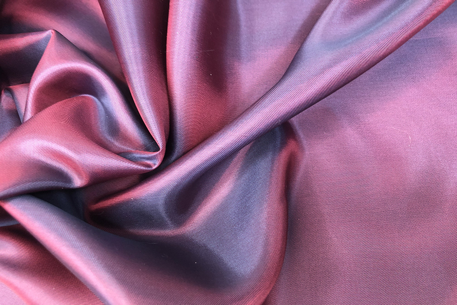 Red shot Navy Viscose Twill Lining - 1.2m Piece fabric, image 7 of 7