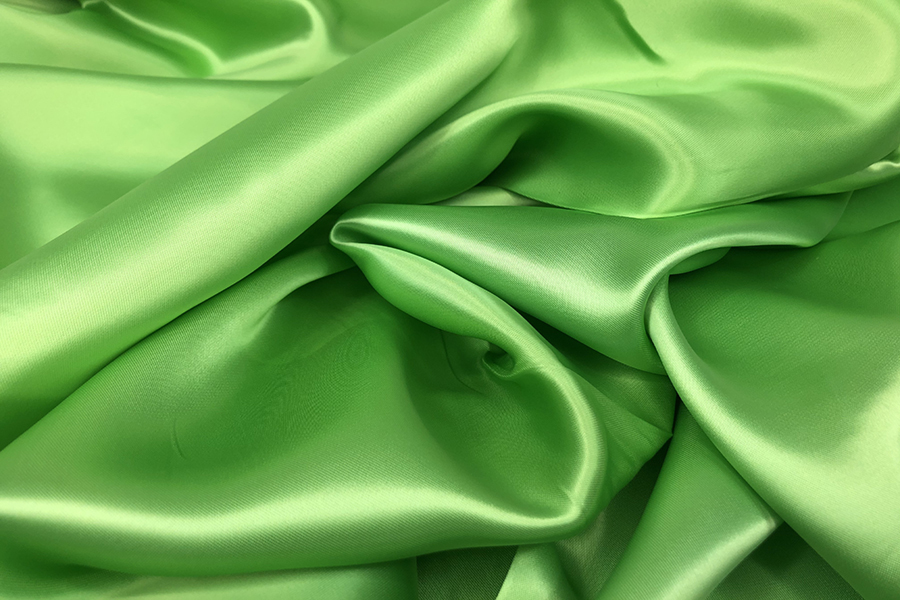 Lime Viscose Satin Lining fabric, image 3 of 6