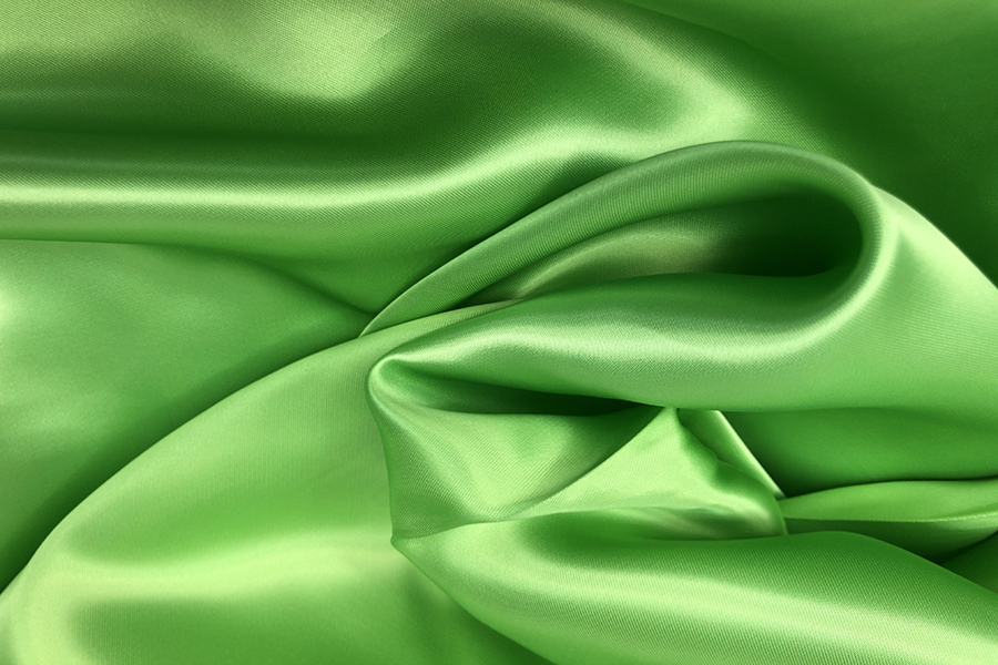 Lime Viscose Satin Lining fabric, image 6 of 6