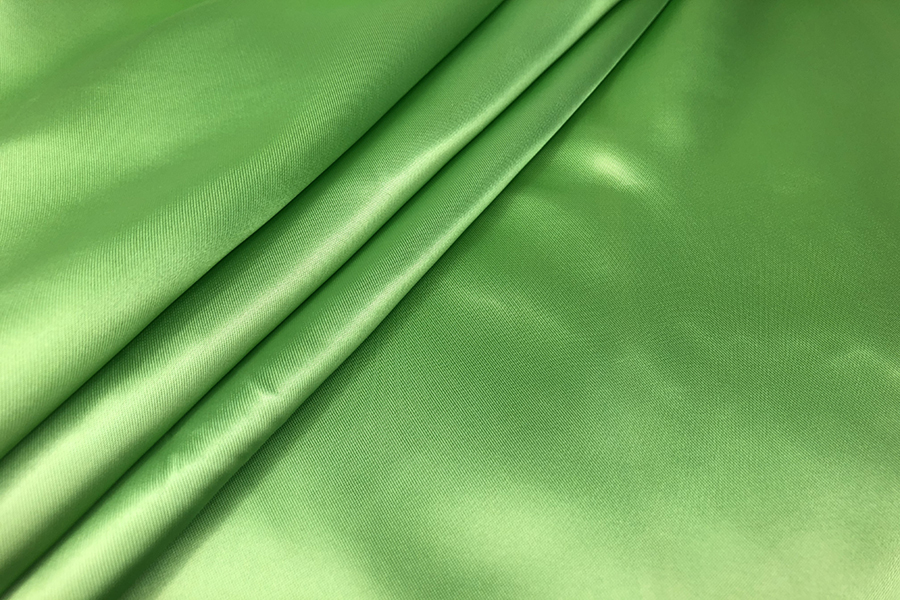 Lime Viscose Satin Lining fabric, image 5 of 6