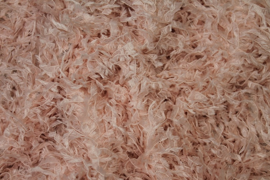 "Faux Feather" Fabric - Pale Pink, image 4 of 7