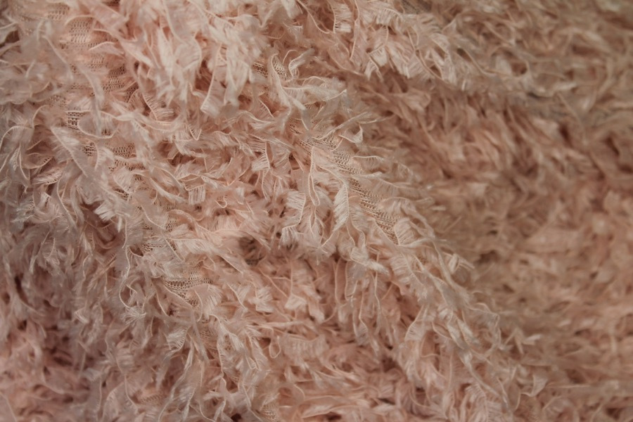 "Faux Feather" Fabric - Pale Pink, image 3 of 7