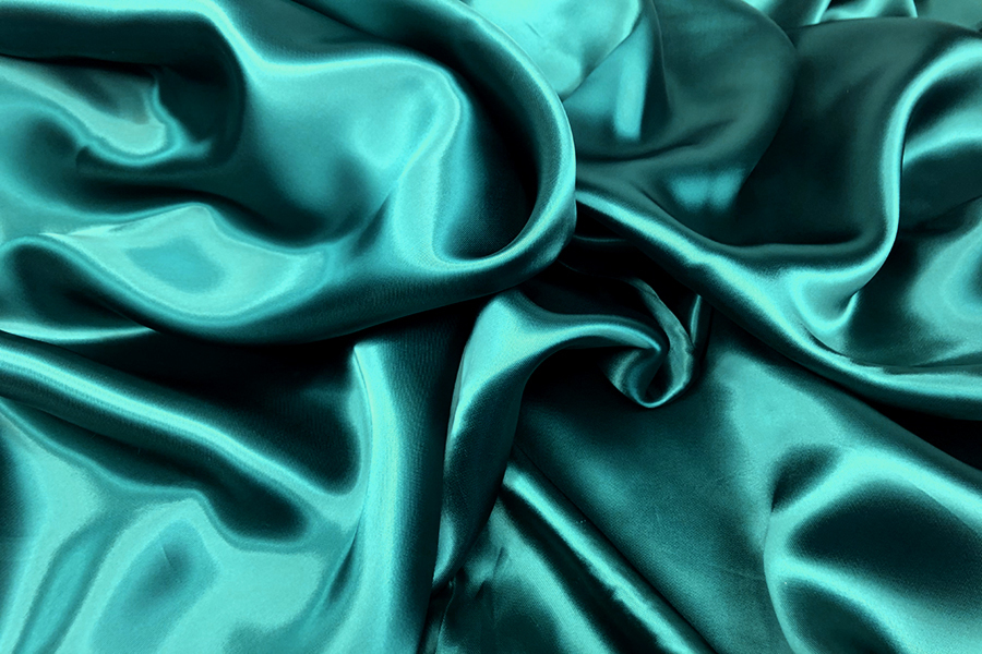 Peacock Viscose Satin Lining fabric, image 5 of 6