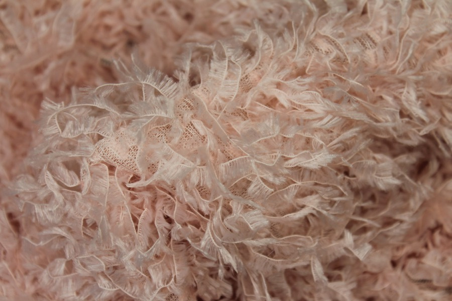 "Faux Feather" Fabric - Pale Pink, image 7 of 7