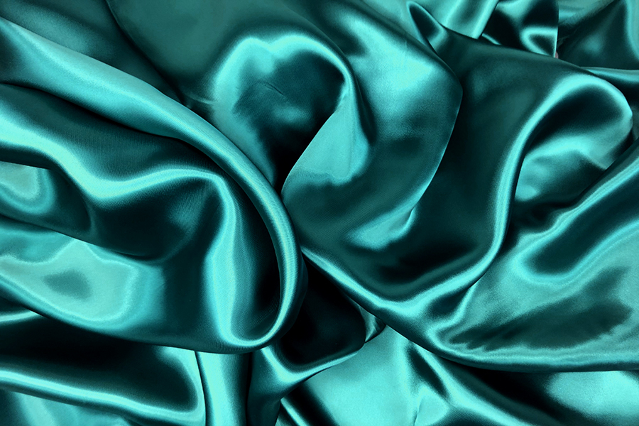 Peacock Viscose Satin Lining fabric, image 3 of 6