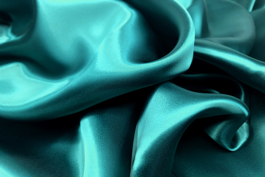 Peacock Viscose Satin Lining fabric