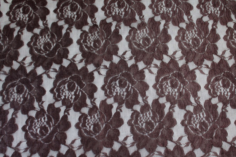 Simple Lace - Chocolate fabric, image 6 of 6