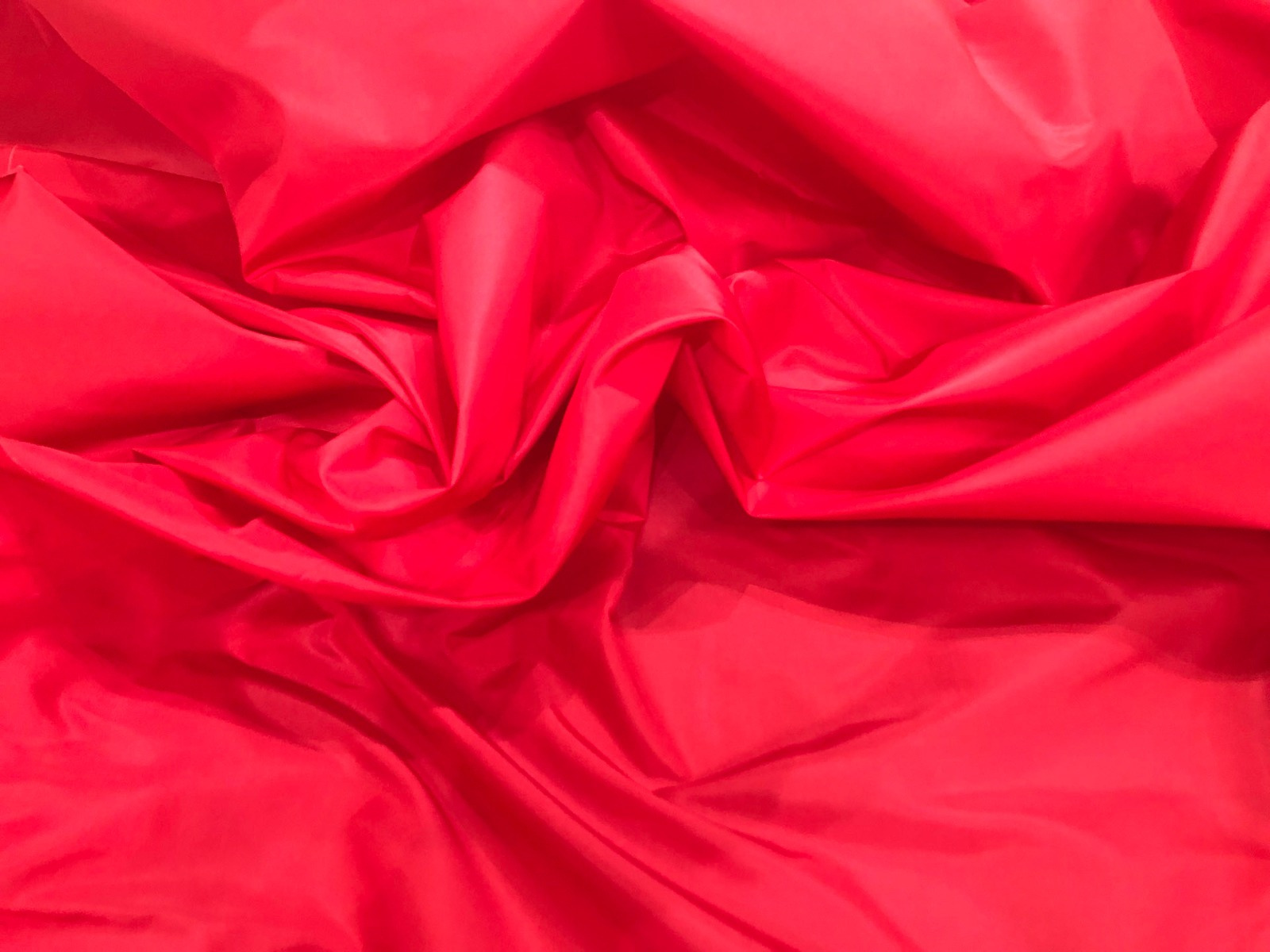 Silk Taffeta - Bright Red fabric, image 2 of 2