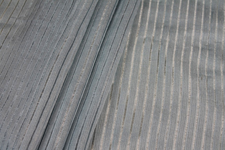 Metallic Stripe Knit Jersey - Pale Blue fabric, image 5 of 9