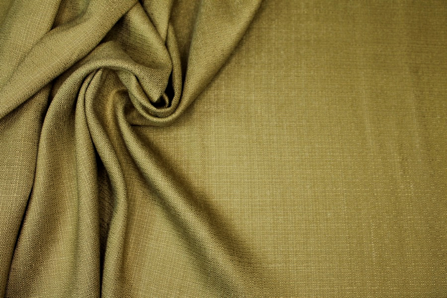 Textured Weave Linen - Olive fabric, image 6 of 7