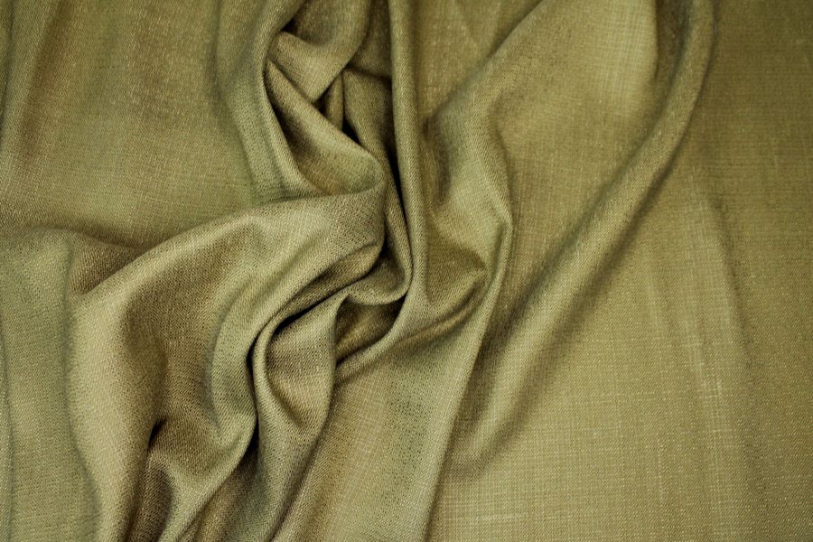 Textured Weave Linen - Olive fabric, image 5 of 7
