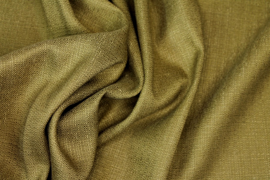 Textured Weave Linen - Olive fabric, image 7 of 7