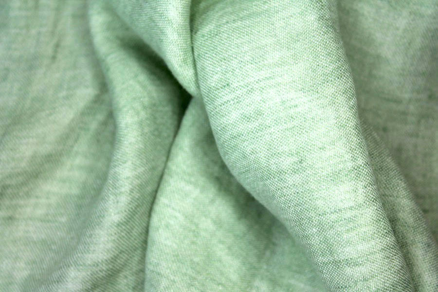 Reversible Two-Tone Linen - Pale Green fabric, image 2 of 7