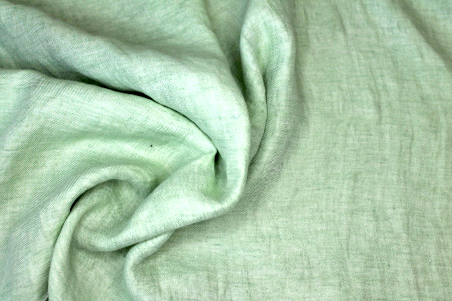 Reversible Two-Tone Linen - Pale Green fabric, image 4 of 7