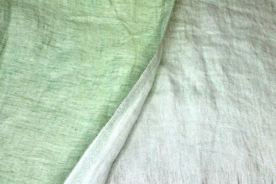 Reversible Two-Tone Linen - Pale Green fabric, image 6 of 7