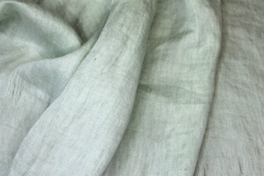 Reversible Two-Tone Linen - Pale Green fabric, image 7 of 7