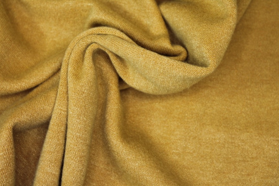 Super Soft Double Knit Jersey - Mustard fabric, image 3 of 6