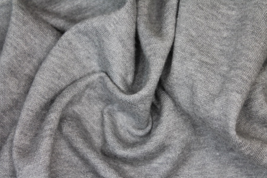 Super Soft Double Knit Jersey - Grey fabric, image 3 of 6