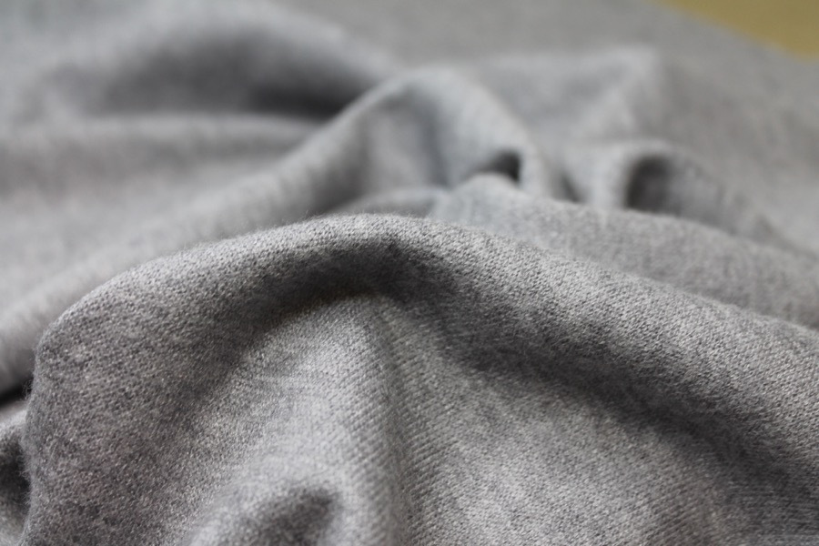 Super Soft Double Knit Jersey - Grey fabric, image 2 of 6
