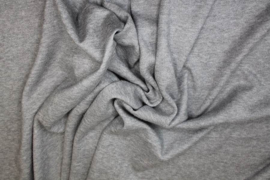 Super Soft Double Knit Jersey - Grey fabric, image 4 of 6