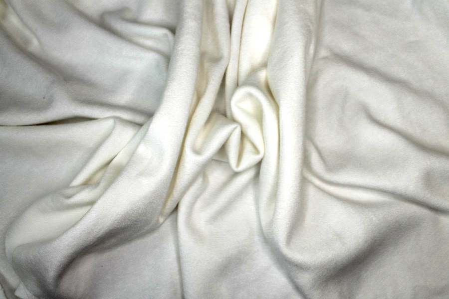Super Soft Double Knit Jersey - Ivory - 0.3m Piece fabric, image 2 of 8