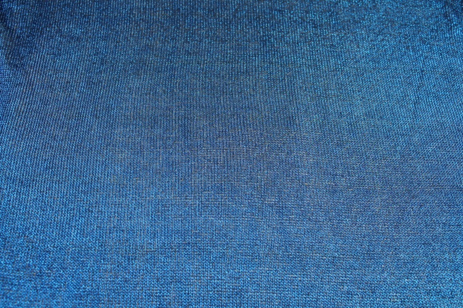 Fine Metallic Thread Knit - Electric Blue fabric, image 7 of 7