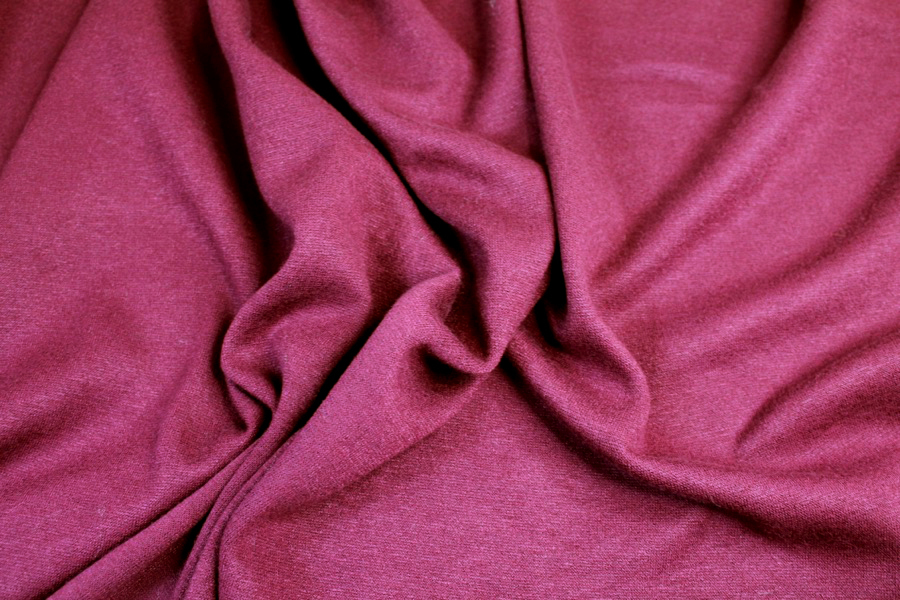 Super Soft Double Knit Jersey - Burgundy fabric, image 2 of 5