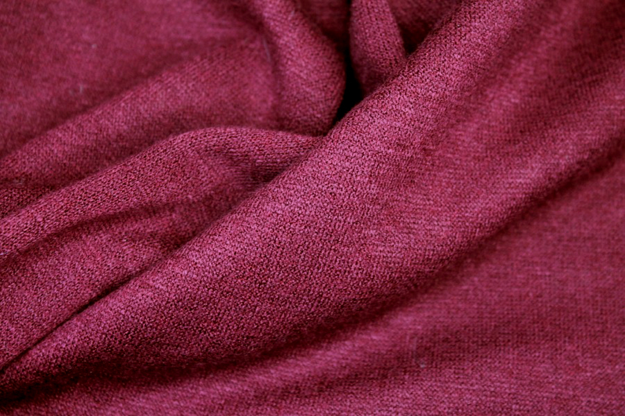 Super Soft Double Knit Jersey - Burgundy fabric, image 4 of 5