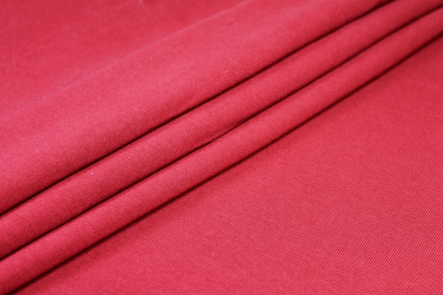 Organic Cotton Sweatshirt Jersey - Wine Red - 0.4m Piece fabric, image 6 of 7