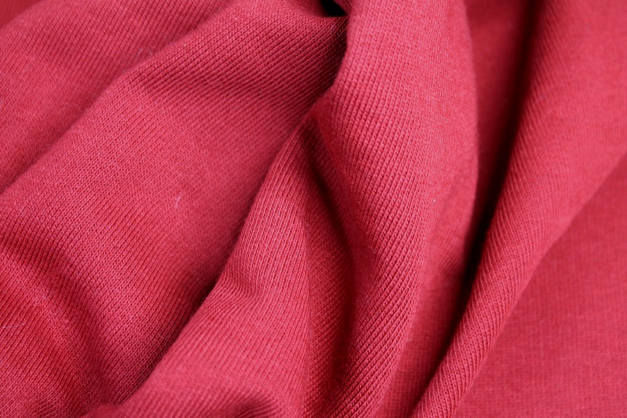 Organic Cotton Sweatshirt Jersey - Wine Red - 0.4m Piece fabric, image 7 of 7
