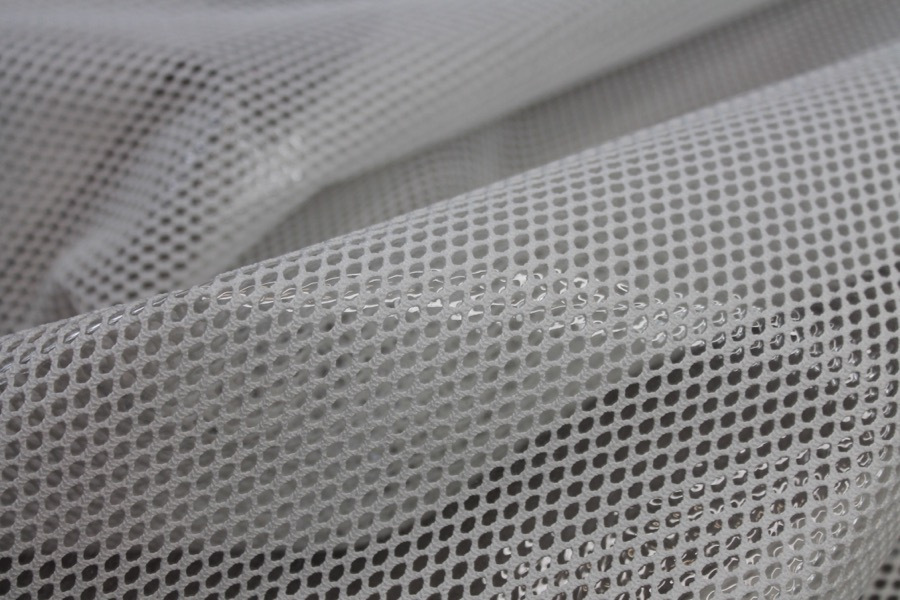 Plastic Laminated Spacer Tech Mesh - Ivory fabric, image 2 of 7