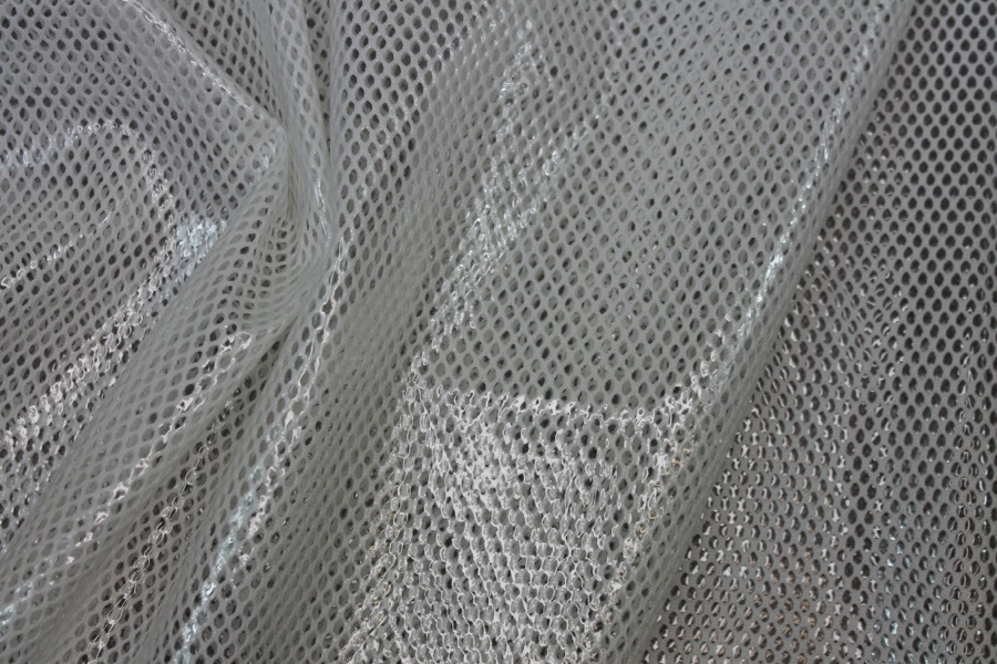 Plastic Laminated Spacer Tech Mesh - Ivory fabric, image 5 of 7