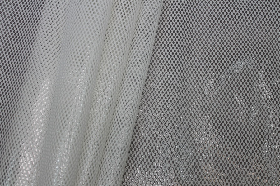 Plastic Laminated Spacer Tech Mesh - Ivory fabric, image 6 of 7