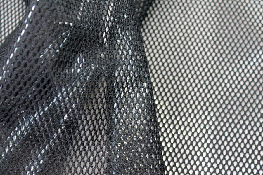 Plastic Laminated Spacer Tech Mesh - Black fabric, image 2 of 7