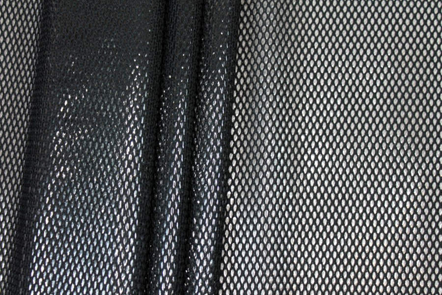 Plastic Laminated Spacer Tech Mesh - Black fabric, image 6 of 7