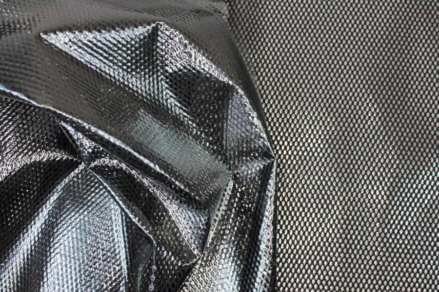 Plastic Laminated Spacer Tech Mesh - Black fabric, image 7 of 7