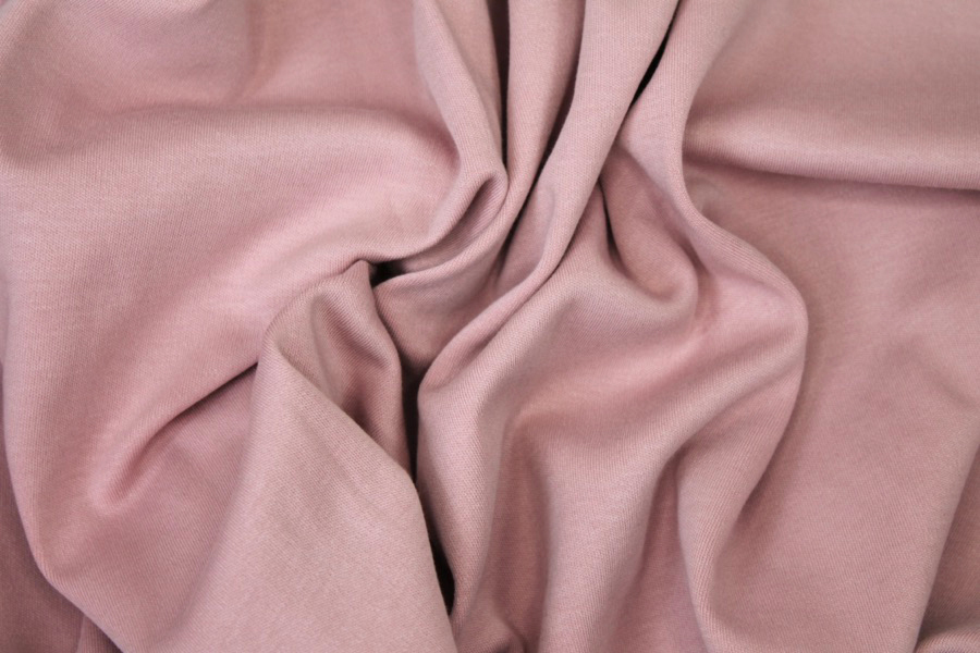 Organic Cotton Interlock Jersey - Dusty Pink fabric, image 6 of 7