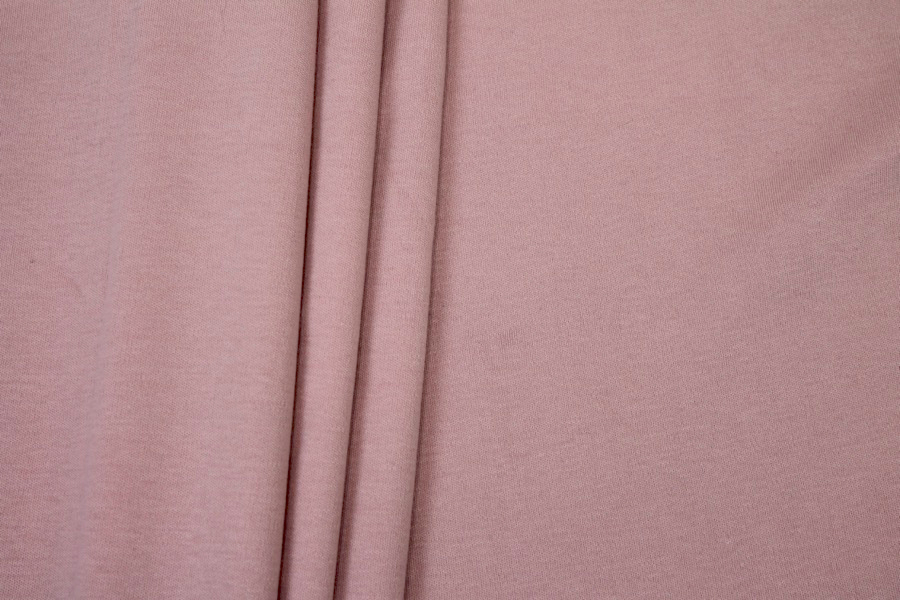 Organic Cotton Interlock Jersey - Dusty Pink fabric, image 4 of 7