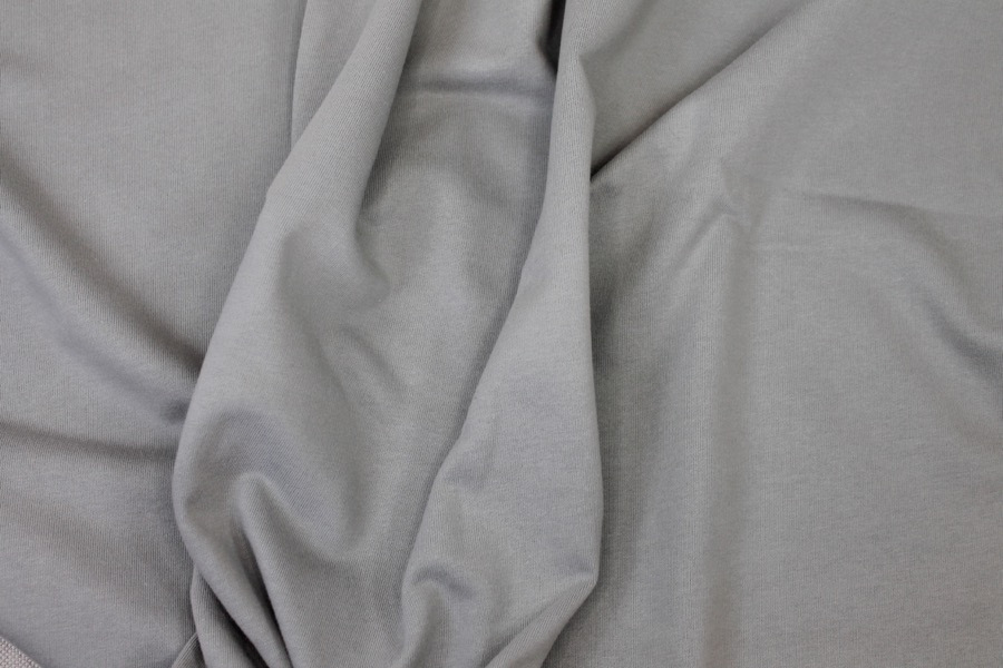 Organic Cotton Sweatshirt Jersey - Dyed Grey fabric, image 2 of 5