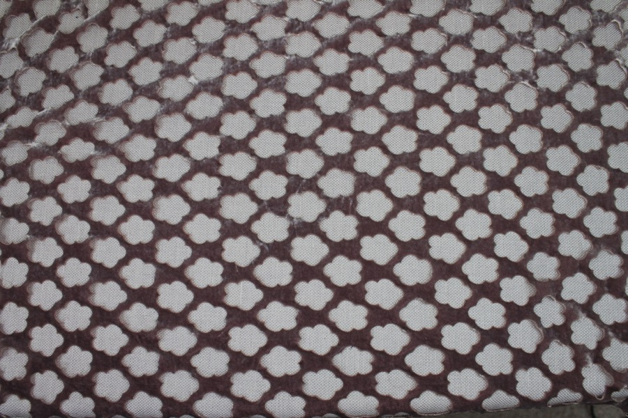 Laser Cut Soft Velvet - Mauve fabric, image 3 of 9