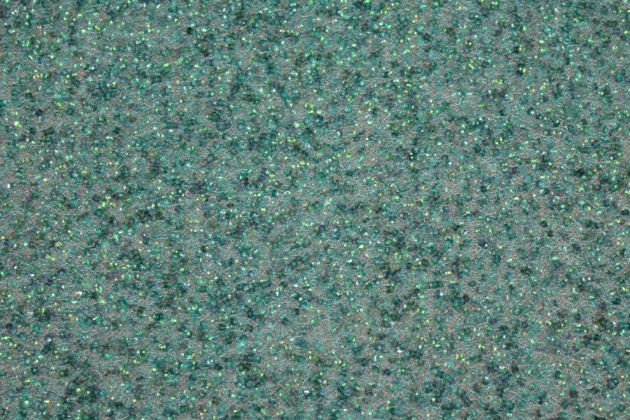 Encrusted Cupped Iridescent Micro-sequins on Mesh - Peacock fabric, image 5 of 7