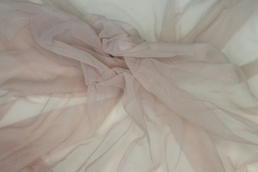 Soft Nylon Tulle - Vintage Pink - T42 fabric, image 2 of 5