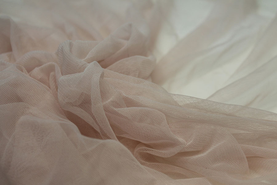 Soft Nylon Tulle - Vintage Pink - T42 fabric, image 3 of 5