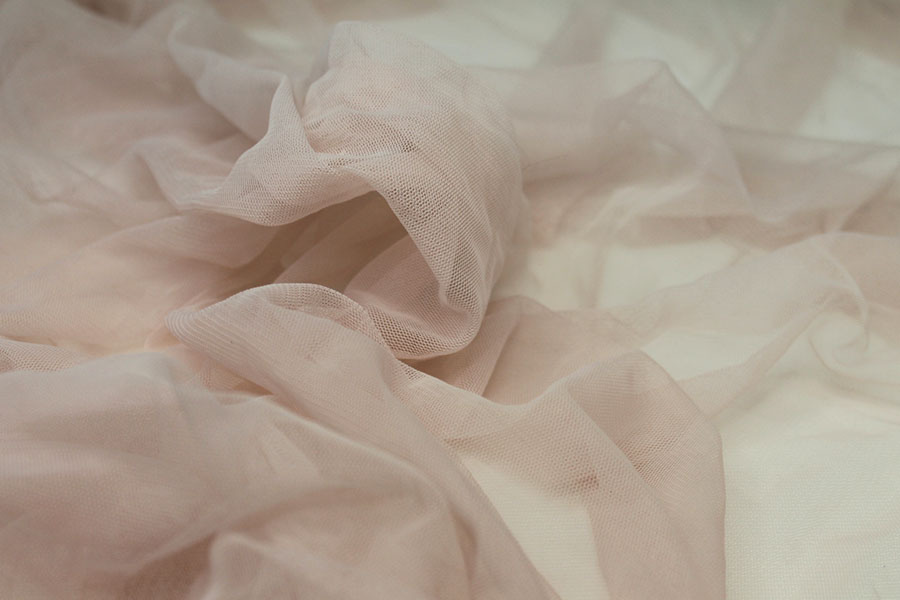 Soft Nylon Tulle - Vintage Pink - T42 fabric, image 4 of 5